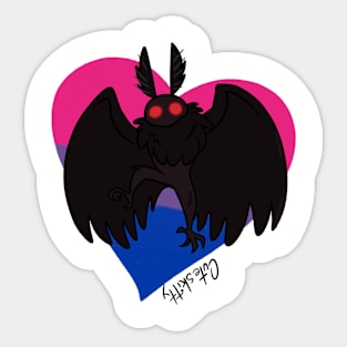 [Pride Cryptids] Mothman Sticker